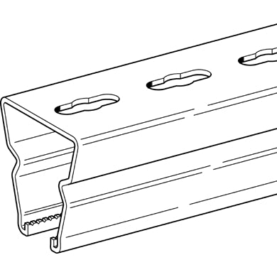 Sikla - Montageschiene 41-75x75x3,00mm 173999, (Länge: 6 M.), je Meter