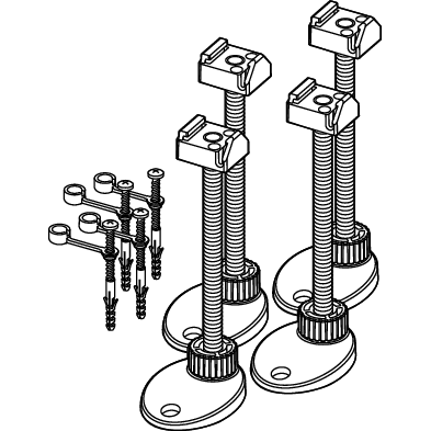 TECE SE - TECEdrainline Montagefüße 139-187 mm für Ablauf Max