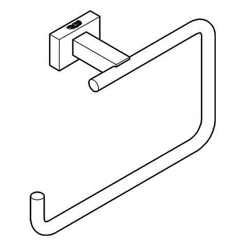 Grohe - Handtuchring ESSENTIALS Cube 40510_1 Metall supersteel
