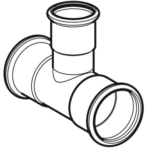 Geberit - C-Stahl T-St. 42-28-42, verzinkt reduziert, # 21219