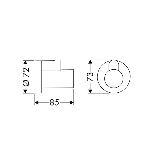Hansgrohe - Eckventilschuber Flowstar AXOR chrom