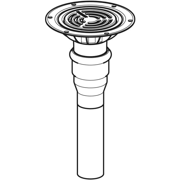 Geberit Vertriebs - DBD-Abl. f. Bodenblg. Vinyl (PVC), stockwerksdurchdringend d=50mm