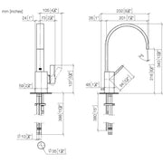 Dornbracht - WT-EHM mit Ablaufgarnitur MEM 33501782 platin