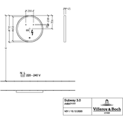 VILLEROY & BOCH - Spiegel Subway 3.0 910x910x45mm mit Beleuchtung White Matt