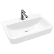 VILLEROY & BOCH - WT O.novo 650x460mm Eckig 1HL. o. ÜL. geschliffen Weiß Alpin AntiBac cplus