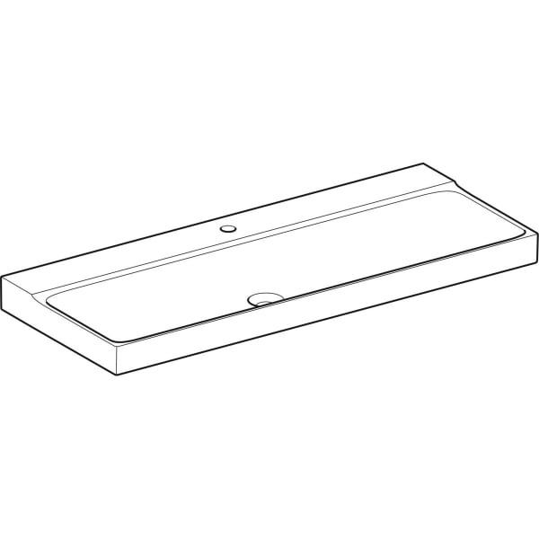 Geberit Vertriebs - Waschtisch XENO2, 120x48cm m. Hl., o. Ül., KeraTect