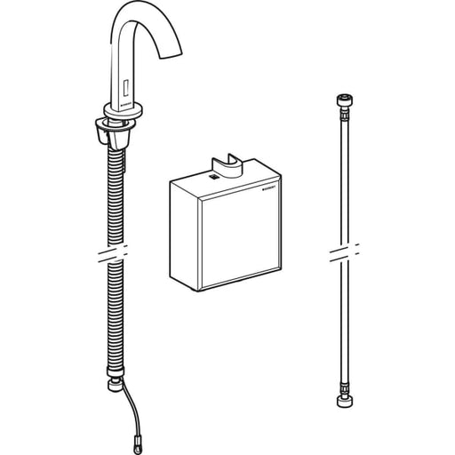 Geberit Vertriebs - Waschtischarmatur Piave, Standmontage mit AP-Funktionseinh. Genr. o. Mischer