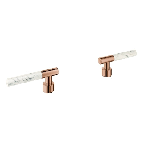 Grohe - Hebelgriffe Atrio Private C. 48458 White Attica Caesarstone warm sunset
