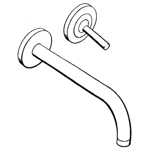 Hansgrohe - Fertigset Wascht. EHM UP AXOR UNO 2 38116 chrom Auslauf 225