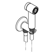 Grohe - Wandhalterset Rainshower Aqua 26843 1 Strahlart Absperrventil chrom