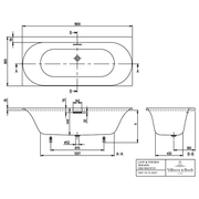 VILLEROY & BOCH - Badewanne Loop&Friends 1800x800x470mm