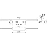Dallmer - Duschrinne CeraWall Individual 1100 mm