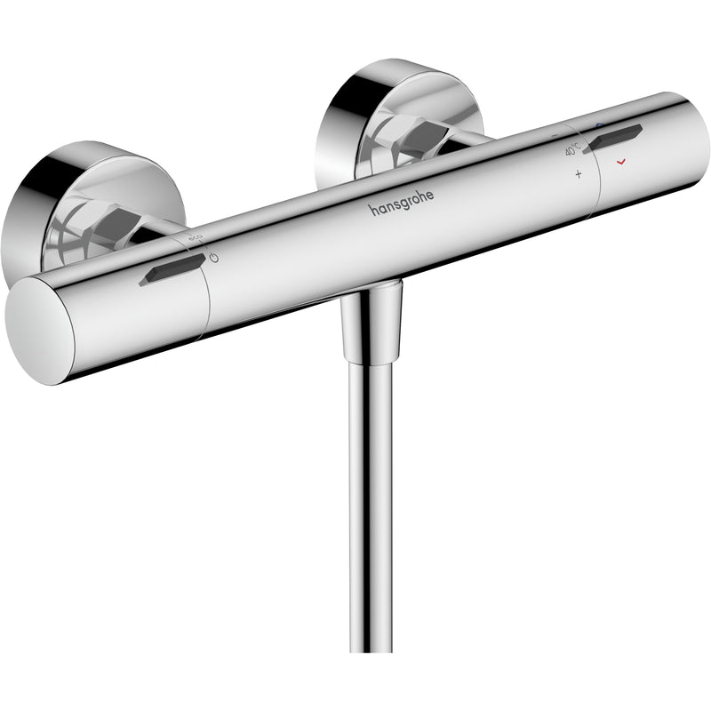 Hansgrohe - Thermostat Ecostat Fine Brausenmischer Aufputz DN15 chrom