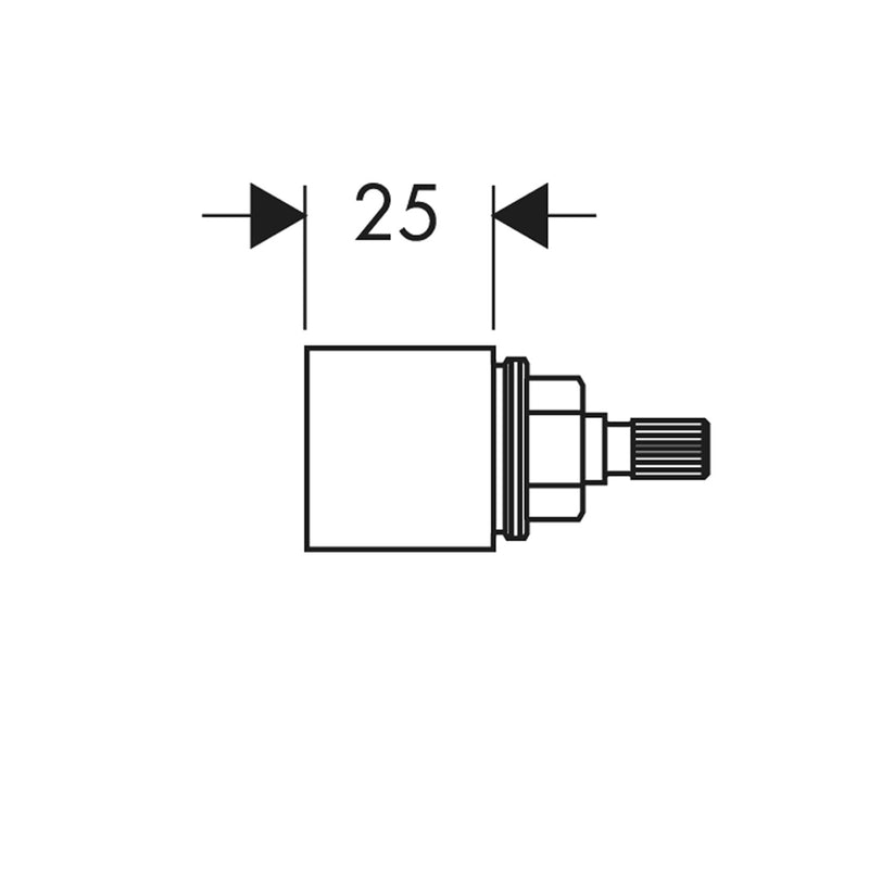 Hansgrohe - Verlängerung Unterputzventil 25mm 96370000