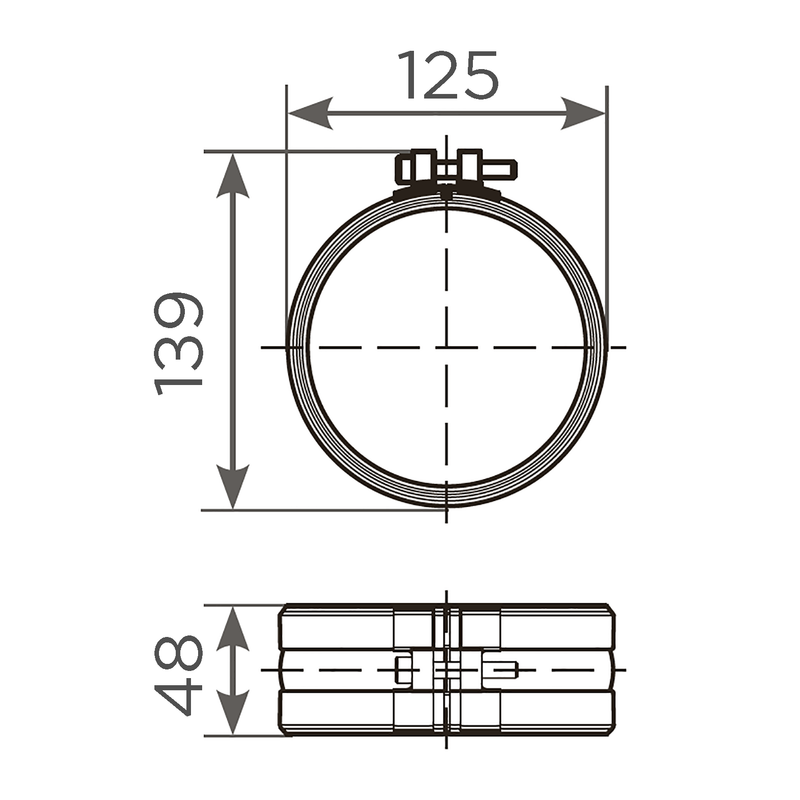 Fornatis - Rapid-S Verbinder DN100 mit EPDM Dichtung