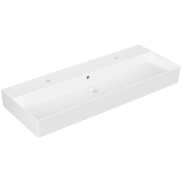 VILLEROY & BOCH - WT Memento 2.0 1200x470mm re-eckig 2HL. m. ÜL. geschliffen Weiß Alpin cplus