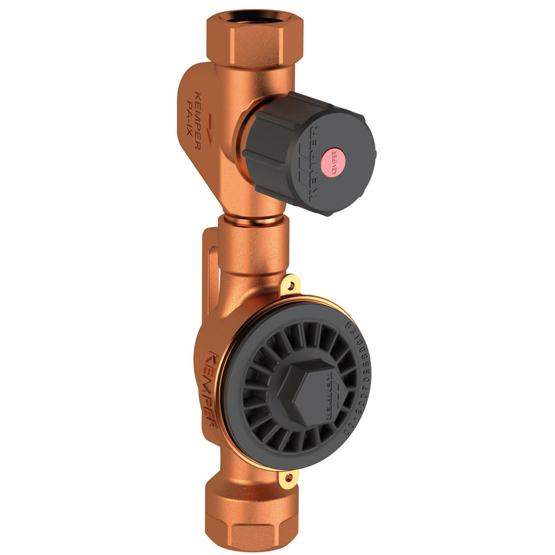 Gebr. Kemper - Absperr-Wasserzähler KOAX Kombination HWW Stichmass 90mm 3/4
