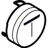 Hansgrohe - Druckknopf Symbol Mono weiß
