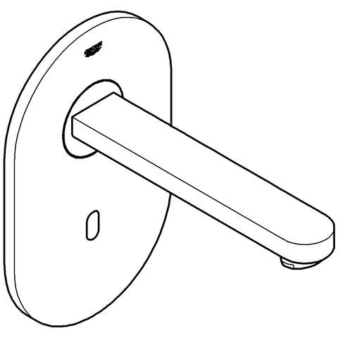 Grohe - IR-WT-Elektr. EUROSMART CE 36335 Fertigset Auslauf 170mm 230V edelstahl