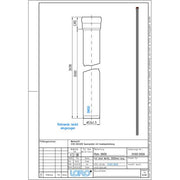 Lorowerk - Rohr 01001.X DN 50x3000mm mit 1 Muffe