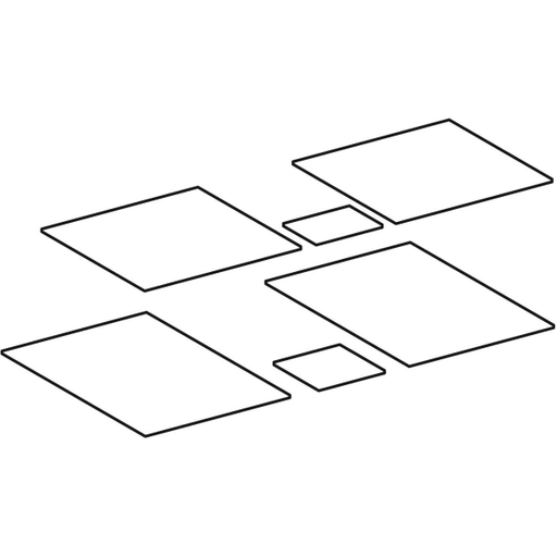 Geberit Vertriebs - Auszug Einlegmatten Set, MYDAY WT-US, Modell Y824080-824083