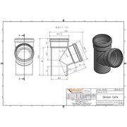 Gebr. Ostendorf - Safe Abzweig DN/OD 110/110 67Grad