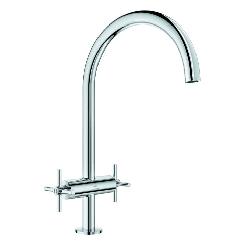 Grohe - 2-Griff-Spültischbatterie Atrio 30609 C-Auslauf chrom