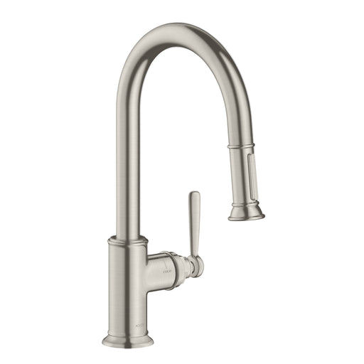 Hansgrohe - Spültischmischer AXOR Montreux edelstahl-optik mit Ausziehbrause