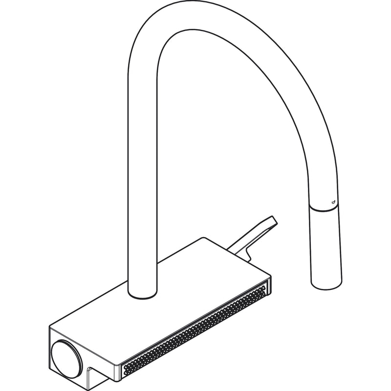 Hansgrohe - Spültischmischer 170 Aquno Select M81 Ausziehbrause 3jet sBox chrom