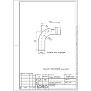 Lorowerk - Bogen 00300.040O DN 40 87 Grad