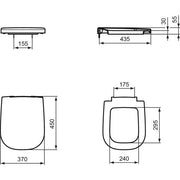 Ideal Standard - WC-Sitz SOFTMOOD, Softclosing, weiß
