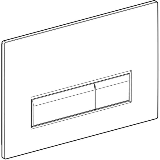 Geberit Vertriebs - BetPl. SIGMA40, für 2-Mengen-Sp. Glas schwarz