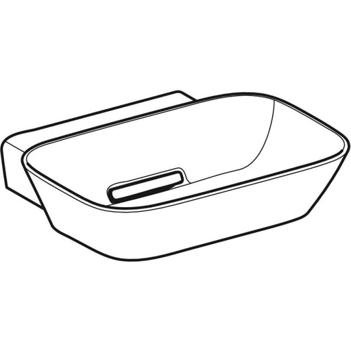 Geberit Vertriebs - ONE AS-WT, Schalenform, 50x42,5 cm o. Hl., o. Ül., weiß, KeraTect/weiß glzd