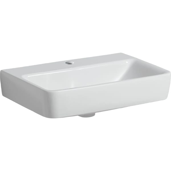 Geberit Vertriebs - Renova Compact Waschtisch, 55x37cm m. Hl., o. Ül., weiß