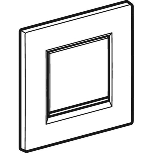 Geberit Vertriebs - Typ 20 (ex Typ 30) BetPl. f. UR-Strg. pneum. Sp-Ausl., Square, schwarz/swm