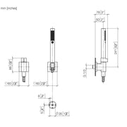 Dornbracht - Schlauchbrausegarn. SYMETRICS 27809985 platin
