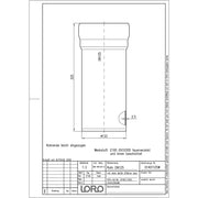 Lorowerk - Rohr 01401.X DN 125x250mm mit 1 Muffe