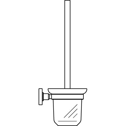 Ideal Standard - Bürstengarnitur IOM aus Glas wandhängend Chrom