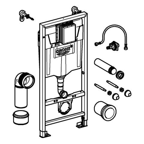 Grohe - RAPID SL für WC 38536 mit Zubehör für Vorwandmontage