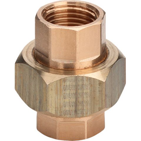 Viega - Rohrverschraubung 3330 flachdichtend 11/2 IG x 11/2 IG Rg