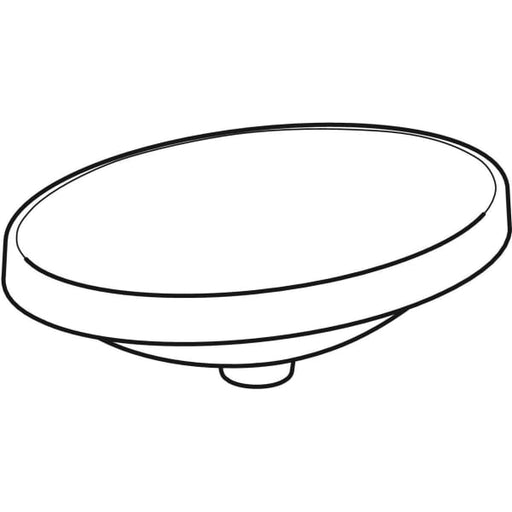 Geberit Vertriebs - Einbau-WT VARIFORM, oval, 550x400mm ohne Hahnloch, ohne Überlauf, weiß