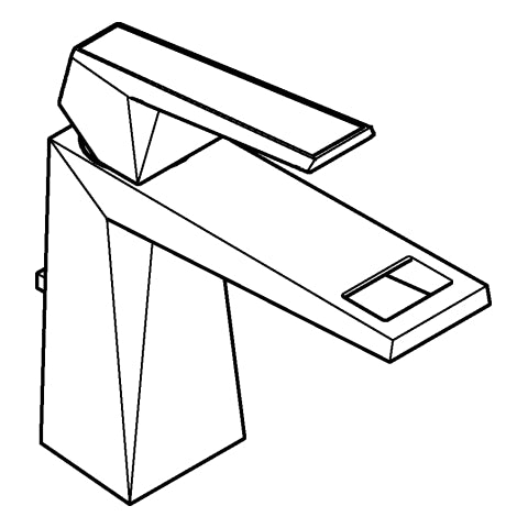 Grohe - EH-WT-Batt. Allure Bril. PC 24398 M-Size Griff WA-Caesarstone chrom