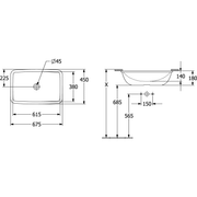 VILLEROY & BOCH - UnterbauWT Loop&Friends 4A5800 615x380mm re-eckig m ÜL AS gl weAlpin