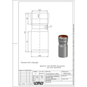 Lorowerk - Anschlussstück 00610. DN 50x 50mm von LORO-X auf SML