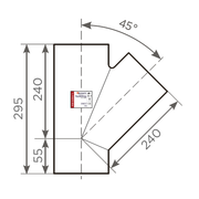 Fornatis - Abzweig DN 150x100 45 Grad