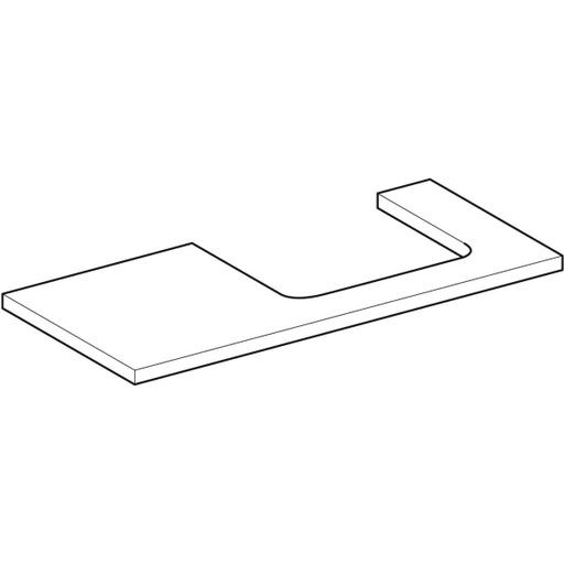 Geberit Vertriebs - ONE WT-Platte, Ausschnitt re, für AWT 105x3x47cm, lava matt