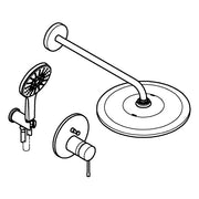 Grohe - UP-Duschsystem Essence 25287 2 WU Kopfbrause Rainshower Mono 310 chrom