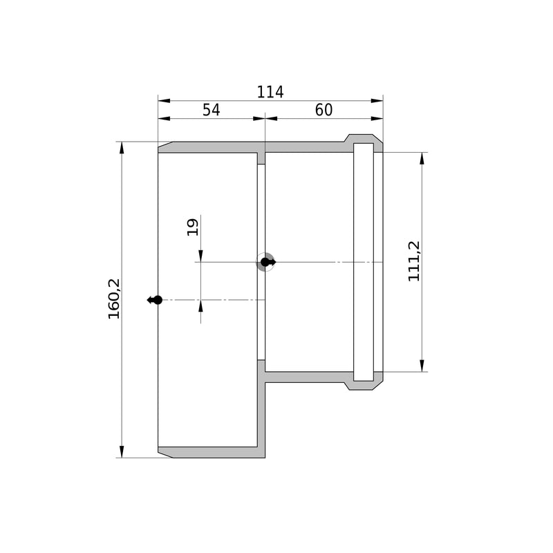Wavin - Reduktion AS+ DN 150x100 kurz