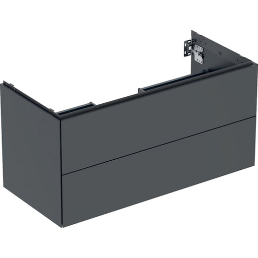 Geberit Vertriebs - ONE Unterschrank für WT/-Platte 2 Schubl., 103,6x50,4x47cm, schwarz matt