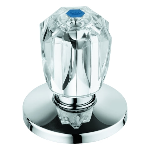 Grohe - Oberteil 1/2 für UP-Ventil 11541 Brillant Griff Markierung blau chrom